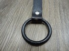 Black Leather Duty Belt Baton Holder