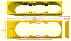 360mm Radiator To 3x 140mm Fans slots Side Offset Mounting Bracket Adapter Mod