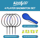 Kh Badminton Rackets Set Of 2 4 6 For Adults Kids beach Lawn Backyard Game Outdo