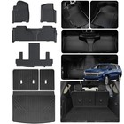 Floor Mats   Trunk Mat With Backrest Set For 2021 2021-25 suburban 7 full Set