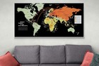 1961 Cold War World Map     Soviet  Allied   Non-aligned Nations Political Chart