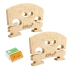 2 Pack 4 4 Full Size Violin Bridge premium Solid Maple direct Fit   2pack-d