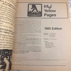 Intel 1985 Yellow Pages Software   Services Directory Book - Vintage