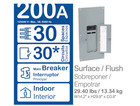 Squared Qo 200- A30 Spc30 Circuit Indoor Main Breaker Plugon Neutral Load Center