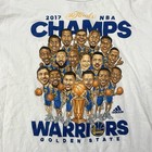 Adidas Caricature Golden State Warriors 2017 Nba Championship T-shirt Mens L Vtg