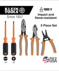 Klein Tools 1000v 5-piece Insulated Tool Kit Safety 9415r   read Description  