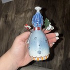 Super Cute Set Of Three Vintage Snowman Christmas Tabletop Decorations 