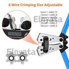 Cable Lug Crimping Tool 6-50mm   Wire Plug Crimper Battery Terminal Connector Kit