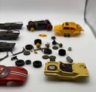 Vintage Afx Slot Car Parts Lot - Race Car 4 Bodies  Chassis  Motors  Axels