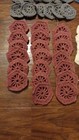 Lot Of 105 Vintage Hand Crocheted Granny Square Circle Hexagon Afghan Blocks
