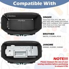 Rolling Sewing Machine Case W wheels  Removable Pad   Pockets  Fits Singer