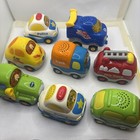 Lot Of 8 Vtech Go  Go  Smart Wheels Interactive Toy Vehicles Bundle  6 Working 