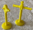 Vintage 1970s Marx Galaxy Command Playset Yellow Telescope And Camera On Stands