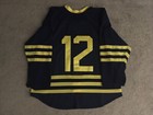 Michigan Wolverines Authentic Team Issue Game Used Worn Reebok Hockey Jersey