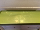 Vintage Mid Century Plastic Sliding Door Storage Cabinet 70s Avocado Green