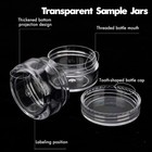 3 Gram Sample Containers With Lids  100 Count Clear Jars  Empty Lip Balm  Min   