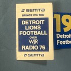 Pocket Schedule Nfl  1980 Detroit Lions Semta   Detroit Free Press Lot Of  2 