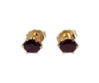 Antique 19thc   ct Ruby 14kt Gold Earrings Medieval Lord Of Gems True Love Amulet