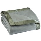 Oakridge Fleece Blanket With Luxurious Satin Binding Edges  Lightweight   Machin