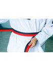 Martial Sports Premium Double Wrap Karate taekwondo Poom Belt Red black