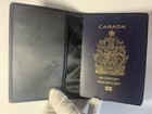 Montblanc Passport Case Leather Bi-fold Black Passport Cover Card Case Wallet