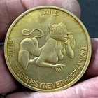 Sexy Brothel Girl Good Luck Adult Flip Heads Tails Token Pocket Coin    