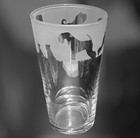 Kerry Blue Terrier Frieze Boxed 57cl Conical 1 Pint Glass