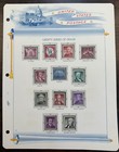 1955 Us Postage Stamp Lot  scott  1030- 1053  Unused Mounted On White Ace Pages