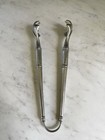 Match Italy Pewter Ice serving Tongs 7 5   