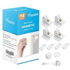 Professional Childproofing Solution - Magnetic Cabinet Locks For Safety  4 Pack