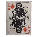 King Diamond White Border Woven Patch