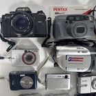 Lot Of 21 Cameras Digital Film Canon Nikon Sony Olympus Fujifilm Kodak For Parts