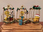 Looney Tunes Bradford Editions Tweety Christmas Ornaments Set Of 3 W Box