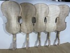 Unfinished Violin With Tiger Flame Maple Back Side Handmade Violin 4 4 Size