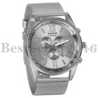 Men s Business Quartz Analog Date Waterproof Luxury Stainless Steel Wrist Watch