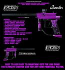 Clearance Azodin Kaos 3 Semi-automatic Paintball Gun Marker Purple Black