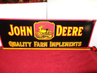 36x12in John Deere Quality Farm Implements Advertising Sign Thin Tin Metal -c 28