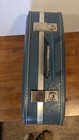 Vintage Small Blue Suitcase Travel Case Luggage Excellent Condition 