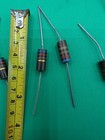 Lot Of 34 Vintage Axial Lead Resistors Mixed Values Electronic Components Re
