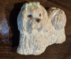 1    Mini Maltese Dog Lover Figurine Locker Fridge Magnet Vintage Miniature 