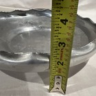 Vtg Hammered Aluminum Dish 12 X 12 X 2 1 2 W  Intricate Inner Design