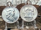  qty 10  90  Ben Franklin Halves - 1948 - 1963 - Random Years - Good Condition