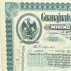 1898 Guanajuato Mexico Mining Stock - 6 Days After Uss Maine - Spanish War Era