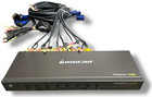 Iogear Miniview Ultra  Gcs1758 - Kvm   Audio Switch - 8 Ports - Tested  