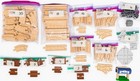 Brio   Thomas Wooden Railway Huge Lot 105 Track Pieces 7 Trains Tested Works Euc