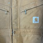 Men s Carhartt Quilt Lined Duck Canvas Insulated Coveralls Size 48 Regular