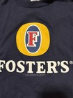 Vintage Y2k 2005 Foster Beer Long Sleeve Black Shirt Mens Size Medium 