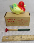 Crazy Duck With Magic Wand Toy No  788 Rocking Duck Vintage 1960 s Novelty Usa