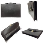 Loewe Business Bag Briefcase Document Bag Document Bag Leather Brown Men s Bag 