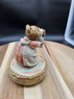Vintage Otagiri Japan Music Box  Mama Bear Baby Bear Brahms Lullaby Read Descr